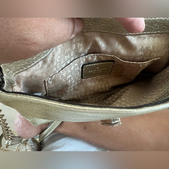 Kate Spade Metallic Quilted Crossbody Bag - Picture 8 of 9